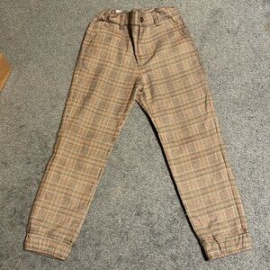 EUC Janie & Jack Plaid Joggers